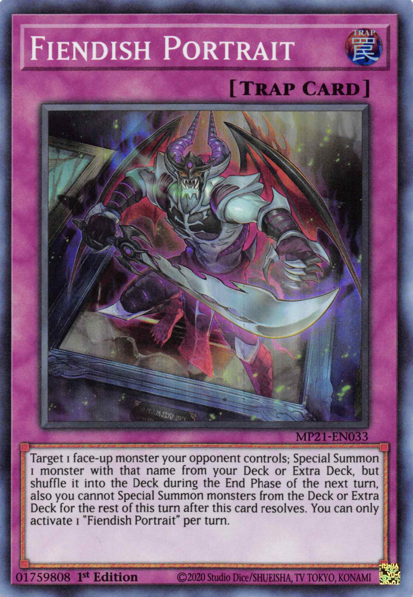 Fiendish Portrait [MP21-EN033] Super Rare | Game Haven TX