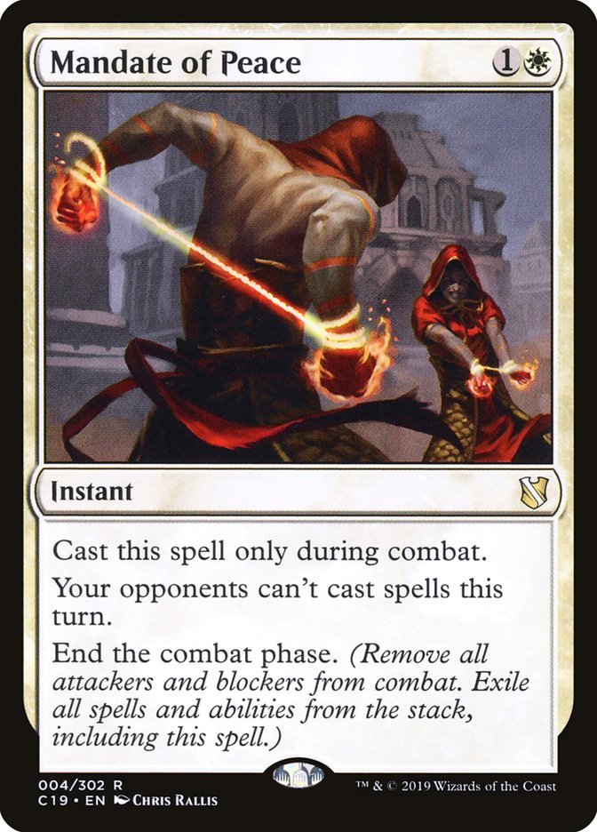 Mandate of Peace [Commander 2019] | Game Haven TX