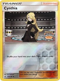 Cynthia (119/156) (Regional Championship Promo) [Sun & Moon: Ultra Prism] | Game Haven TX