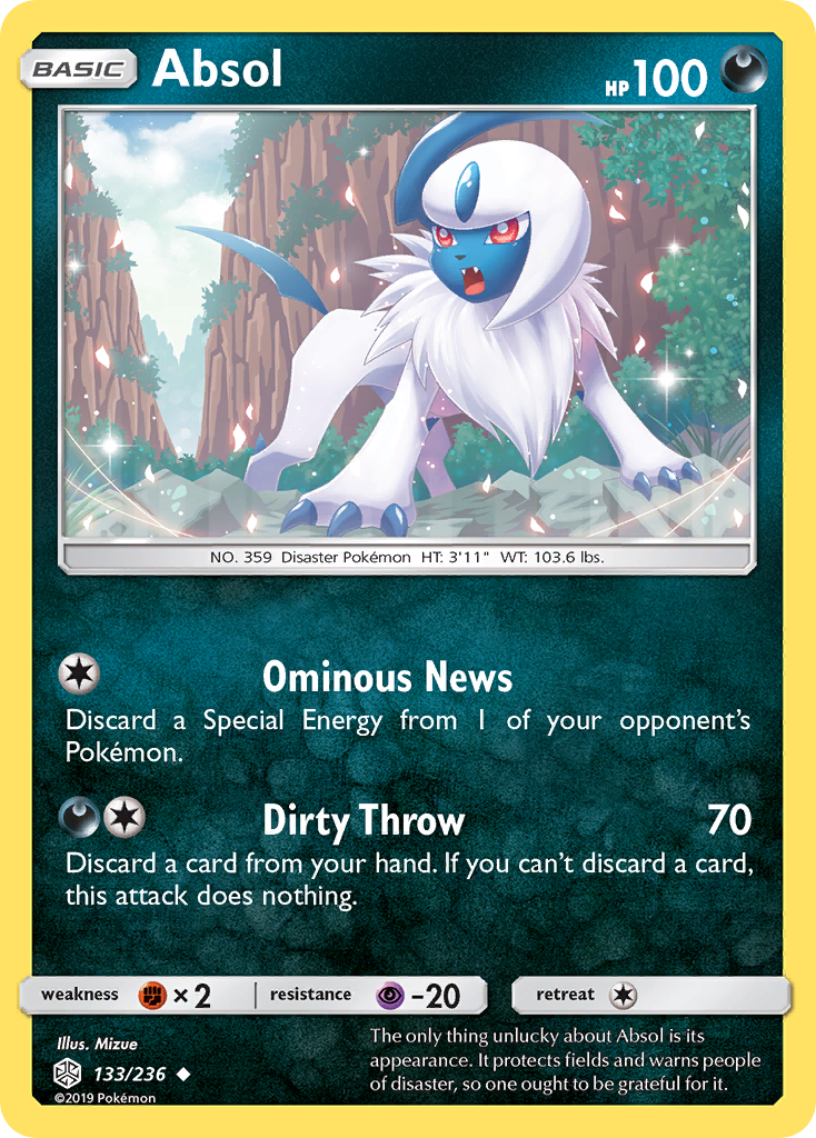 Absol (133/236) [Sun & Moon: Cosmic Eclipse] | Game Haven TX