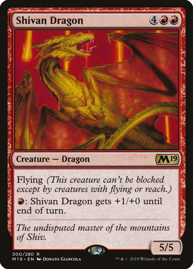 Shivan Dragon [Core Set 2019] | Game Haven TX