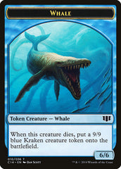Whale // Zombie (011/036) Double-sided Token [Commander 2014 Tokens] | Game Haven TX