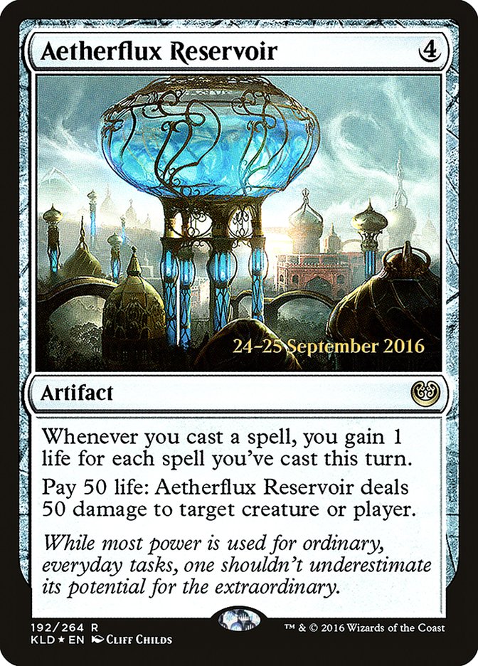Aetherflux Reservoir [Kaladesh Promos] | Game Haven TX