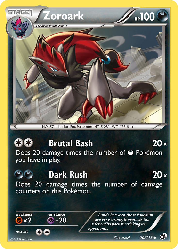 Zoroark (90/113) (Theme Deck Exclusive) [Black & White: Legendary Treasures] | Game Haven TX