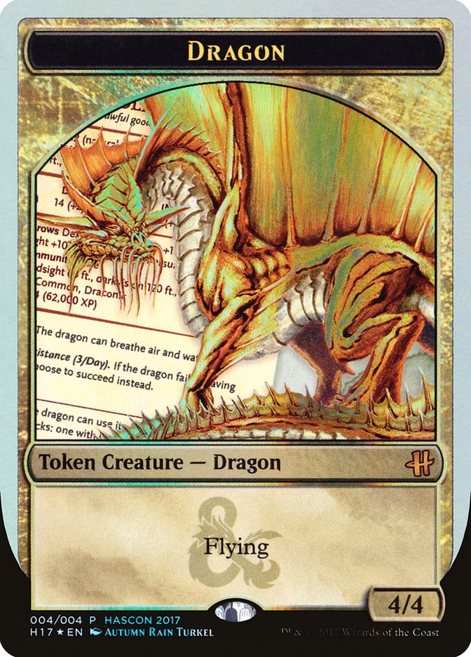 Gold Dragon Token [HasCon 2017] | Game Haven TX
