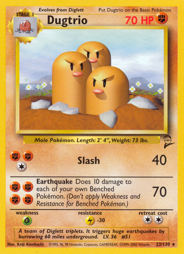 Dugtrio (23/130) [Base Set 2] | Game Haven TX