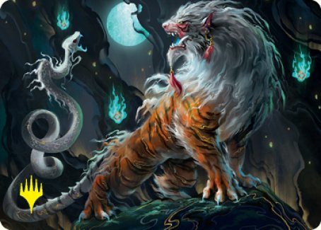 Gloomshrieker Art Card (Gold-Stamped Signature) [Kamigawa: Neon Dynasty Art Series] | Game Haven TX