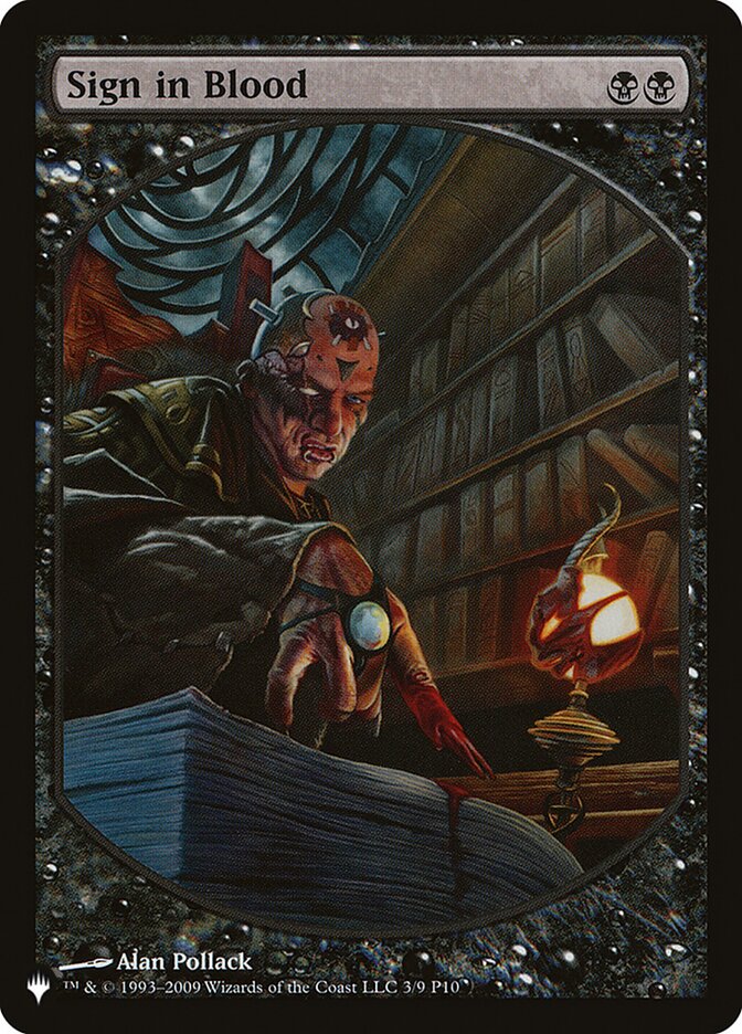 Sign in Blood [The List] | Game Haven TX