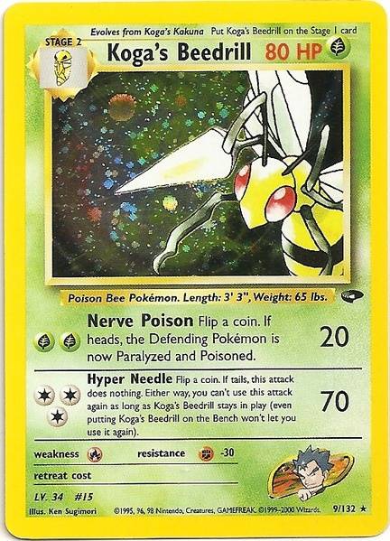 Koga's Beedrill (9/132) [Gym Challenge Unlimited] | Game Haven TX