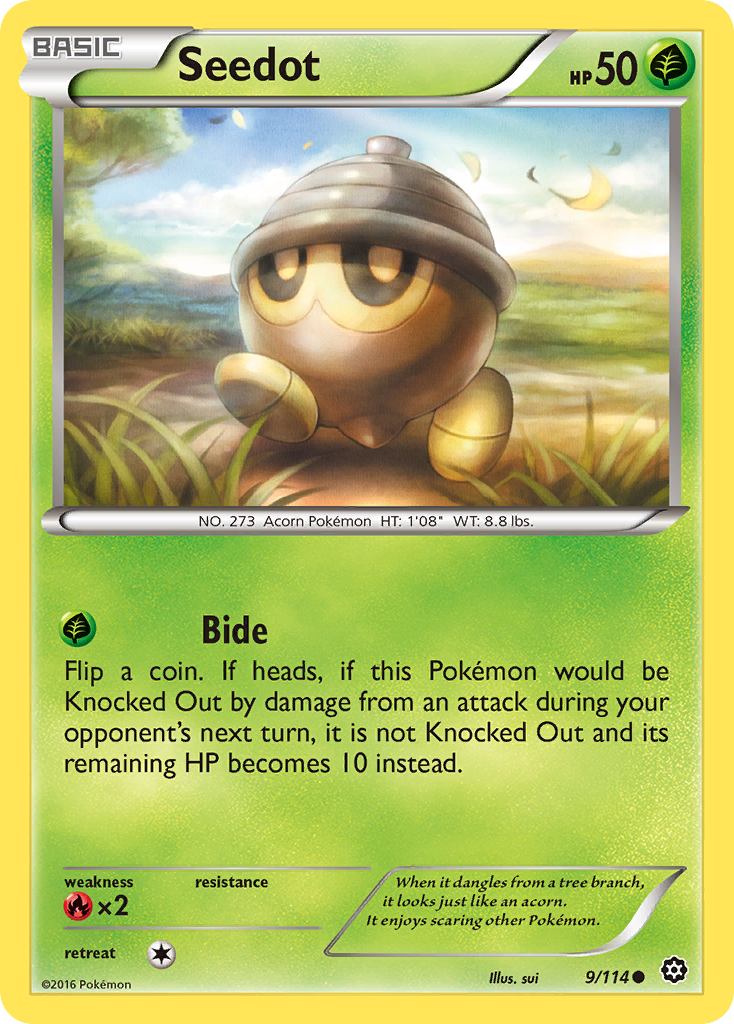 Seedot (9/114) [XY: Steam Siege] | Game Haven TX