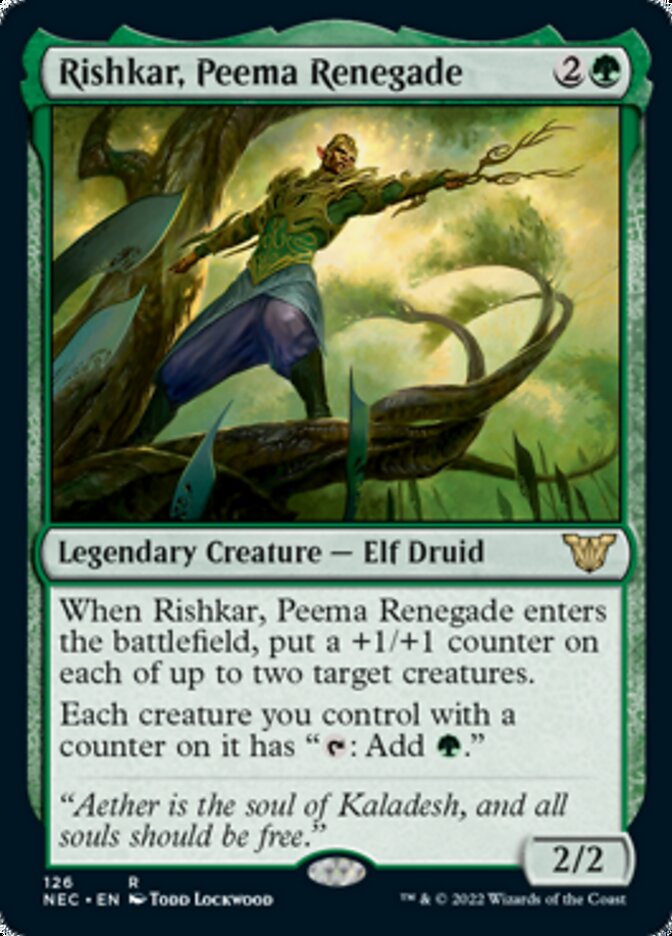 Rishkar, Peema Renegade [Kamigawa: Neon Dynasty Commander] | Game Haven TX