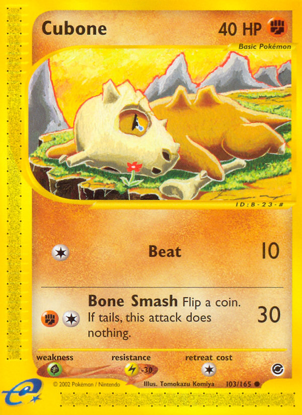 Cubone (103/165) [Expedition: Base Set] | Game Haven TX