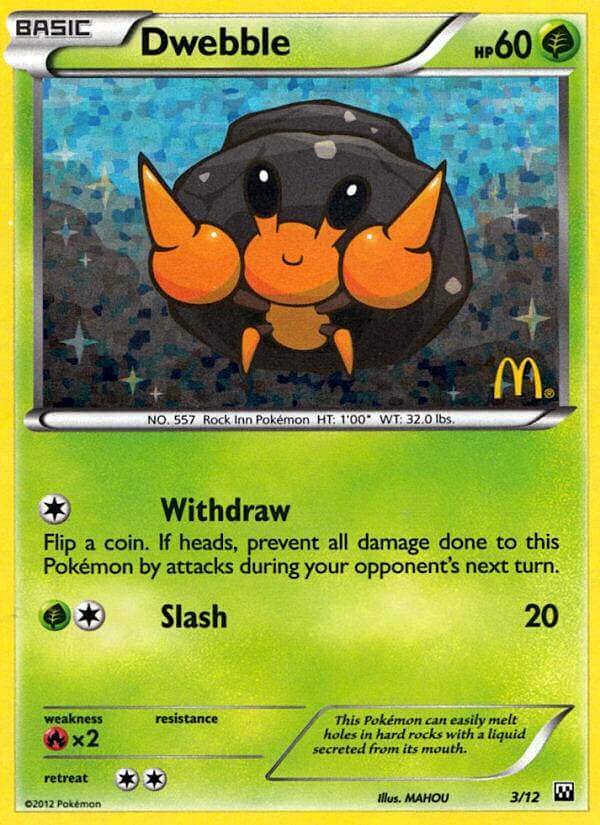 Dwebble (3/12) [McDonald's Promos: 2012 Collection] | Game Haven TX