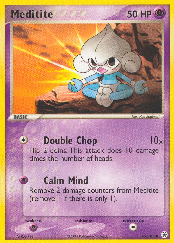 Meditite (65/101) [EX: Hidden Legends] | Game Haven TX