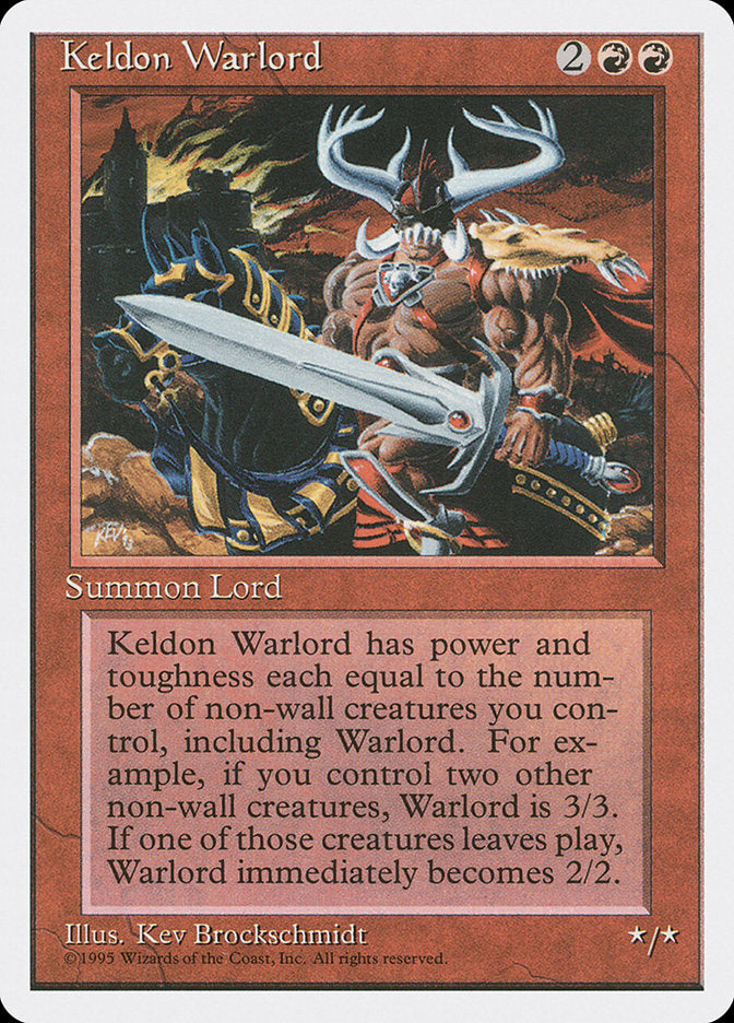 Keldon Warlord [Fourth Edition] | Game Haven TX