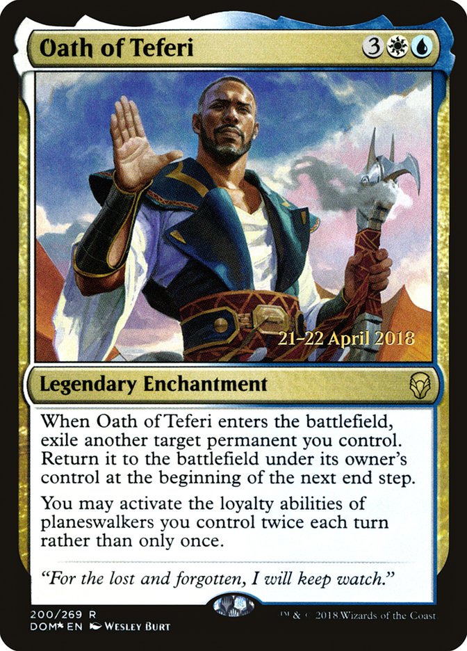 Oath of Teferi [Dominaria Promos] | Game Haven TX