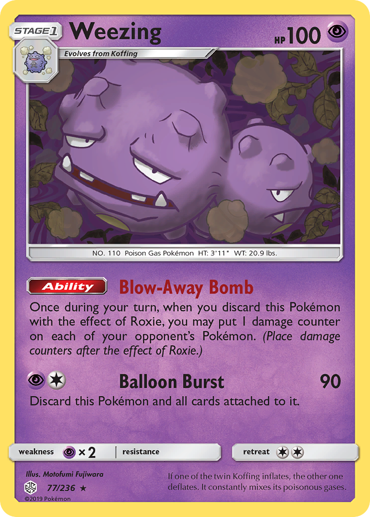 Weezing (77/236) [Sun & Moon: Cosmic Eclipse] | Game Haven TX