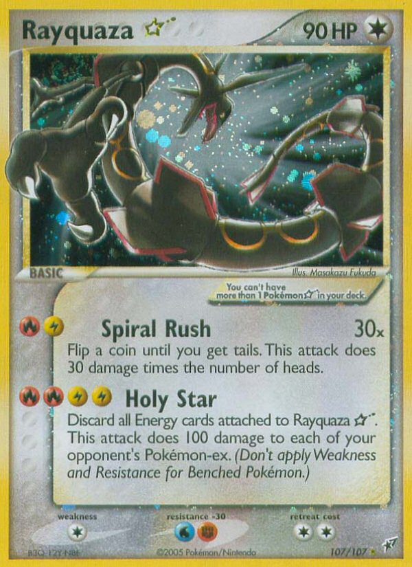 Rayquaza Star (107/107) [EX: Deoxys] | Game Haven TX