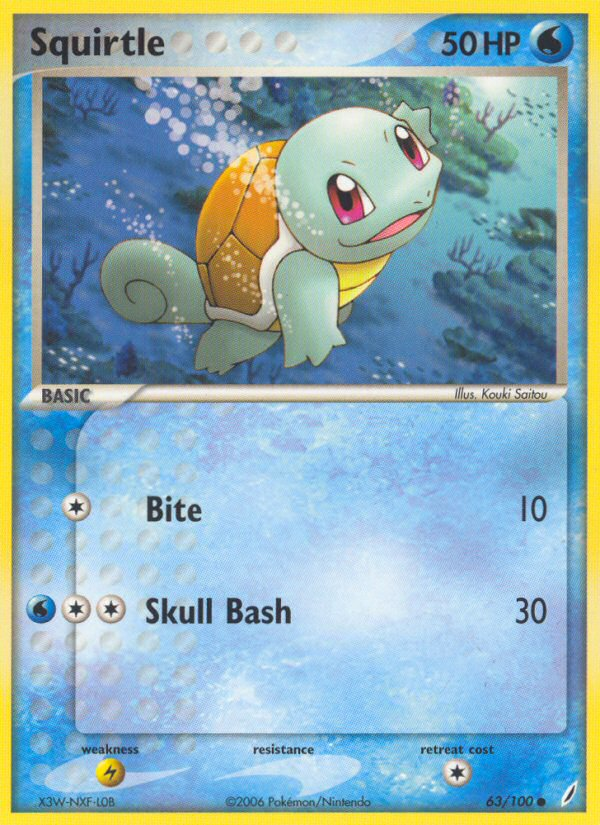 Squirtle (63/100) [EX: Crystal Guardians] | Game Haven TX