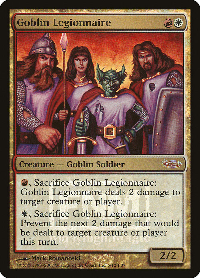 Goblin Legionnaire [Friday Night Magic 2007] | Game Haven TX