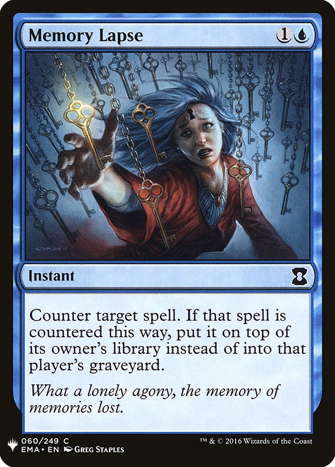 Memory Lapse [Mystery Booster] | Game Haven TX