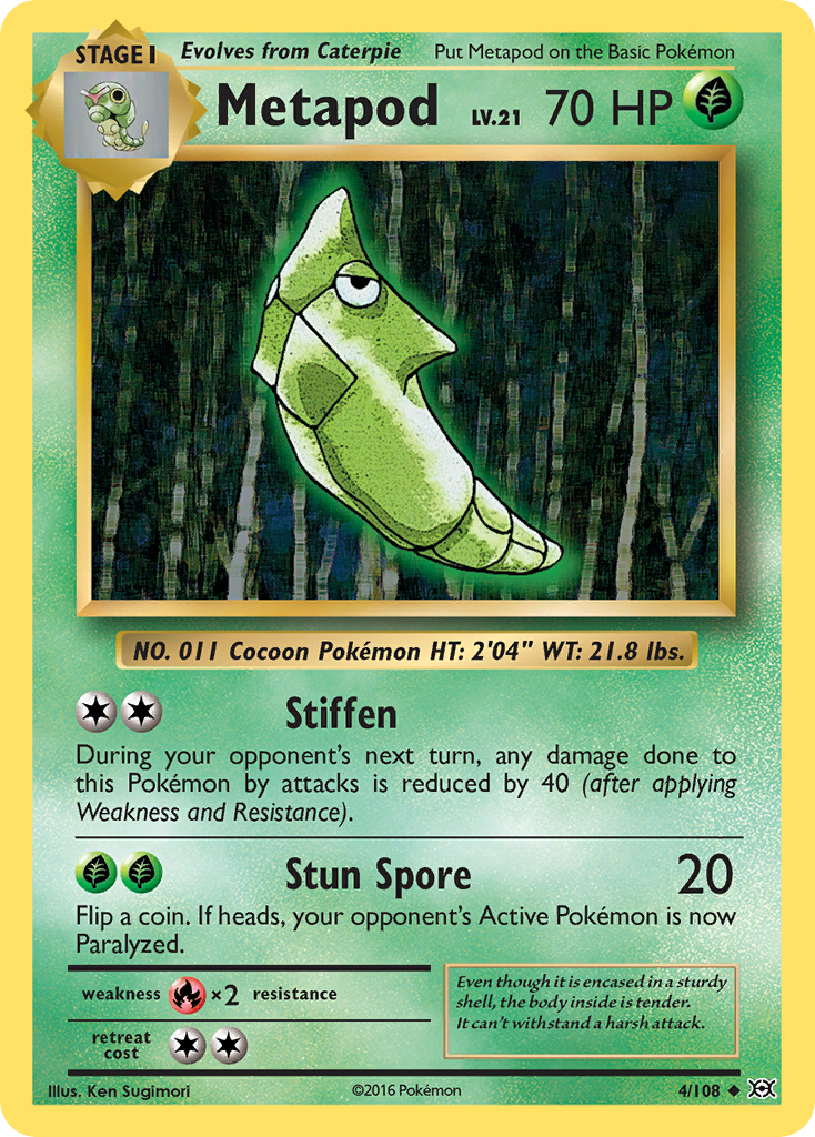 Metapod (4/108) [XY: Evolutions] | Game Haven TX