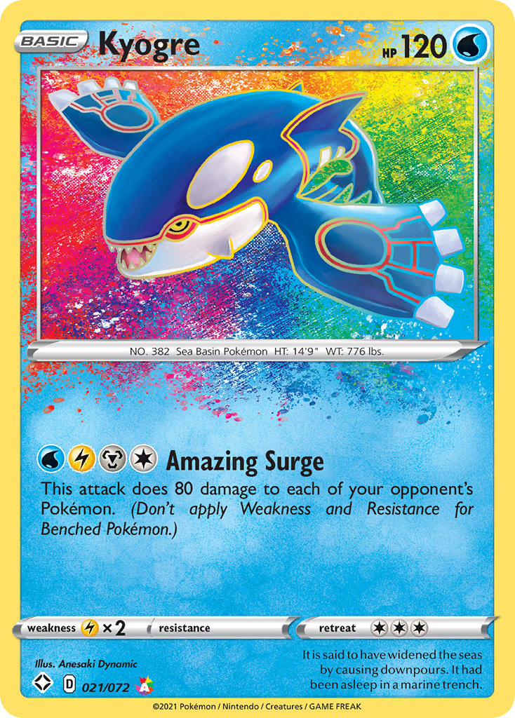 Kyogre (021/072) [Sword & Shield: Shining Fates] | Game Haven TX