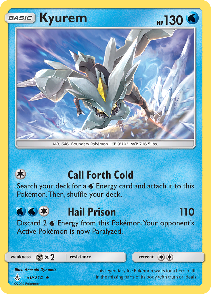 Kyurem (50/214) [Sun & Moon: Unbroken Bonds] | Game Haven TX