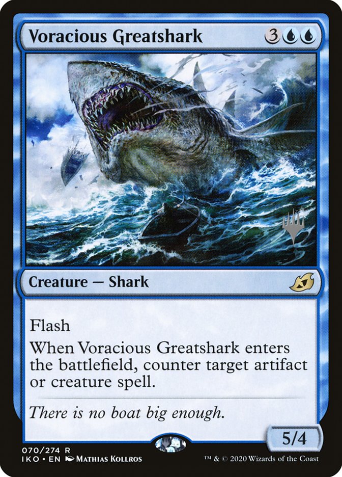 Voracious Greatshark (Promo Pack) [Ikoria: Lair of Behemoths Promos] | Game Haven TX