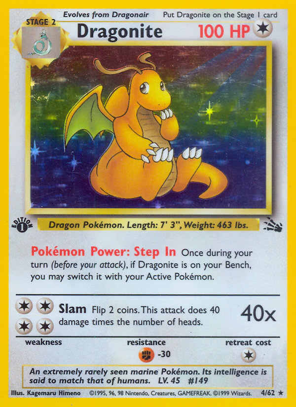 Dragonite (4/62) [Fossil 1st Edition] | Game Haven TX