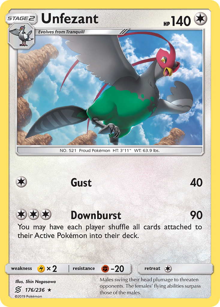 Unfezant (176/236) [Sun & Moon: Unified Minds] | Game Haven TX