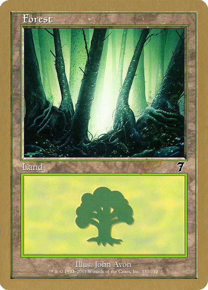 Forest (rl330) (Raphael Levy) [World Championship Decks 2002] | Game Haven TX