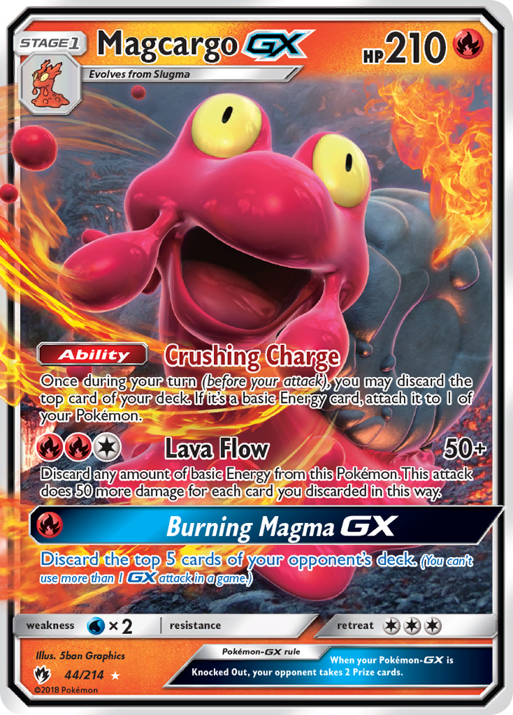 Magcargo GX (44/214) [Sun & Moon: Lost Thunder] | Game Haven TX