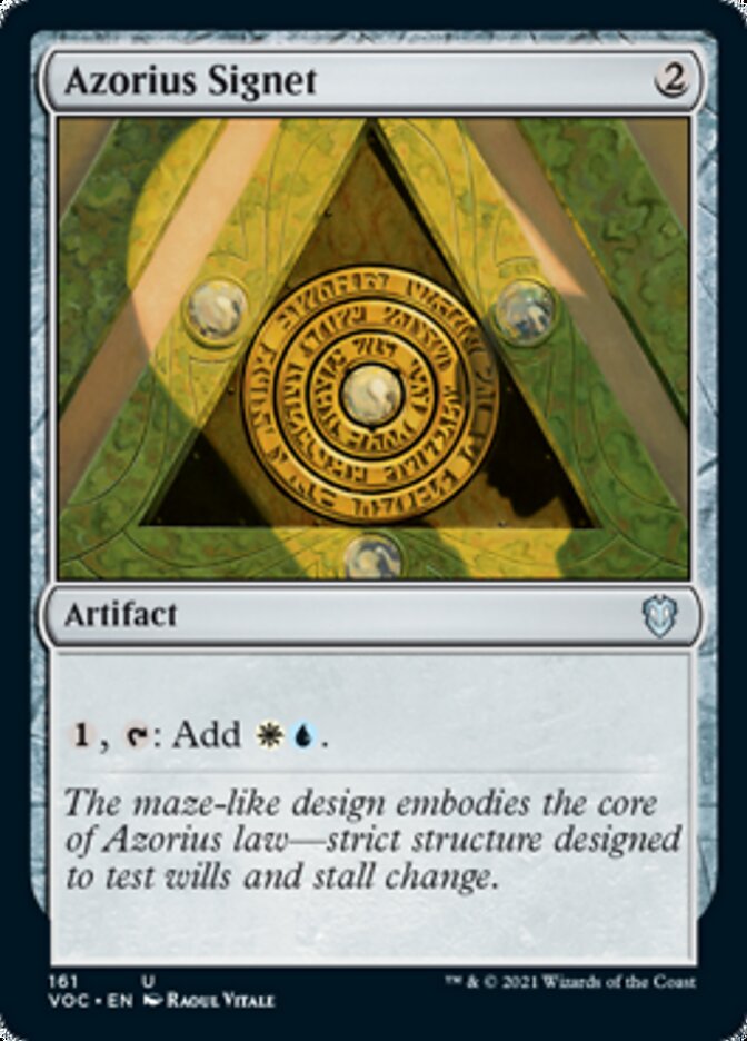 Azorius Signet [Innistrad: Crimson Vow Commander] | Game Haven TX