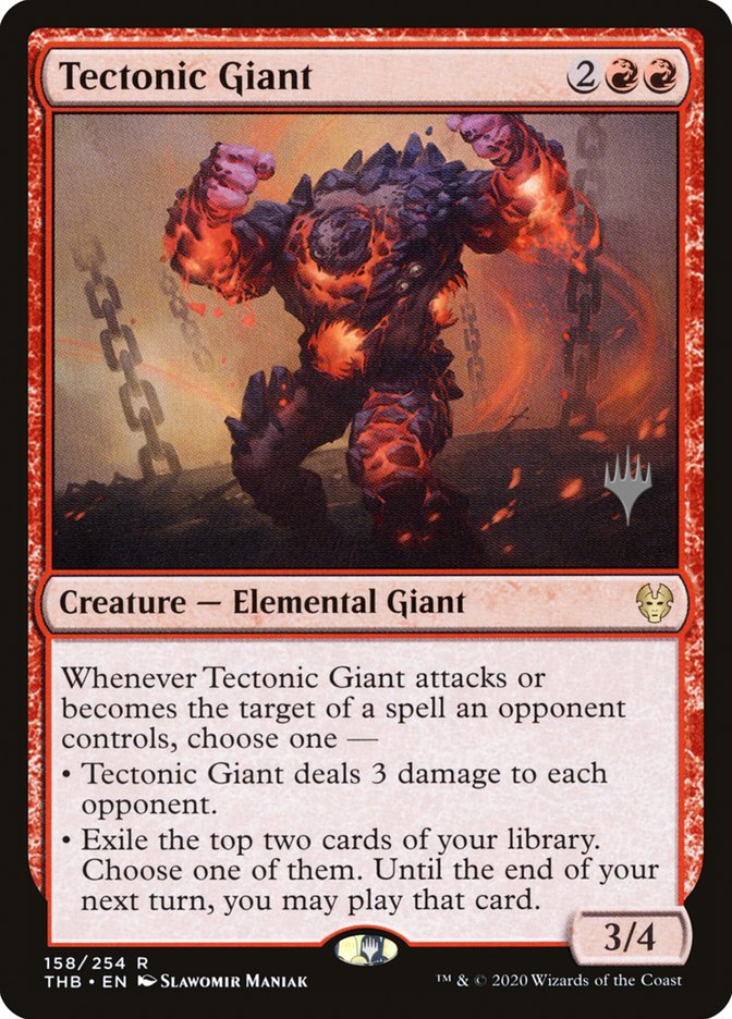 Tectonic Giant (Promo Pack) [Theros Beyond Death Promos] | Game Haven TX