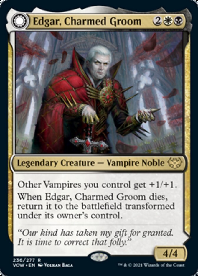 Edgar, Charmed Groom // Edgar Markov's Coffin [Innistrad: Crimson Vow] | Game Haven TX
