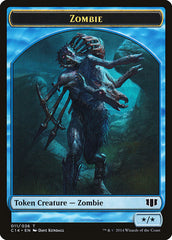 Whale // Zombie (011/036) Double-sided Token [Commander 2014 Tokens] | Game Haven TX
