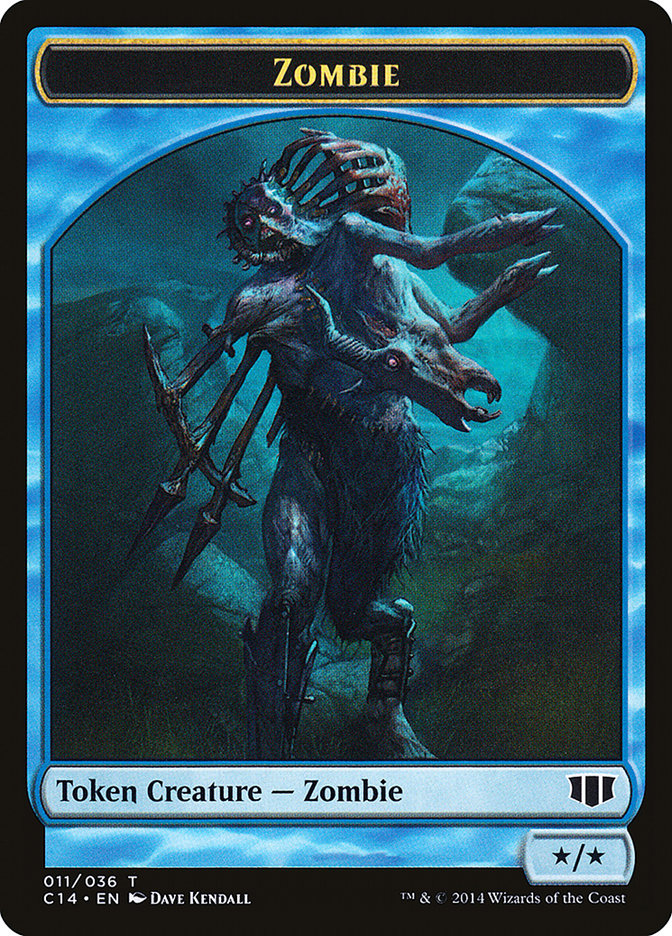 Ape // Zombie (011/036) Double-sided Token [Commander 2014 Tokens] | Game Haven TX
