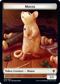 Mouse // Food (16) Double-sided Token [Throne of Eldraine Tokens] | Game Haven TX