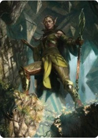 Nissa of Shadowed Boughs 1 Art Card [Zendikar Rising Art Series] | Game Haven TX