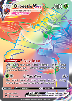 Orbeetle VMAX (186/185) [Sword & Shield: Vivid Voltage] | Game Haven TX