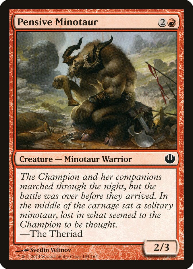 Pensive Minotaur [Journey into Nyx] | Game Haven TX
