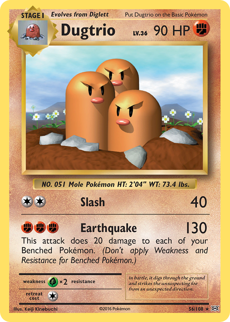 Dugtrio (56/108) [XY: Evolutions] | Game Haven TX