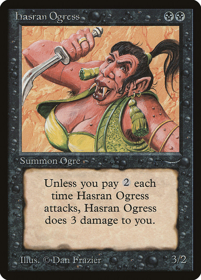 Hasran Ogress (Light Mana Cost) [Arabian Nights] | Game Haven TX
