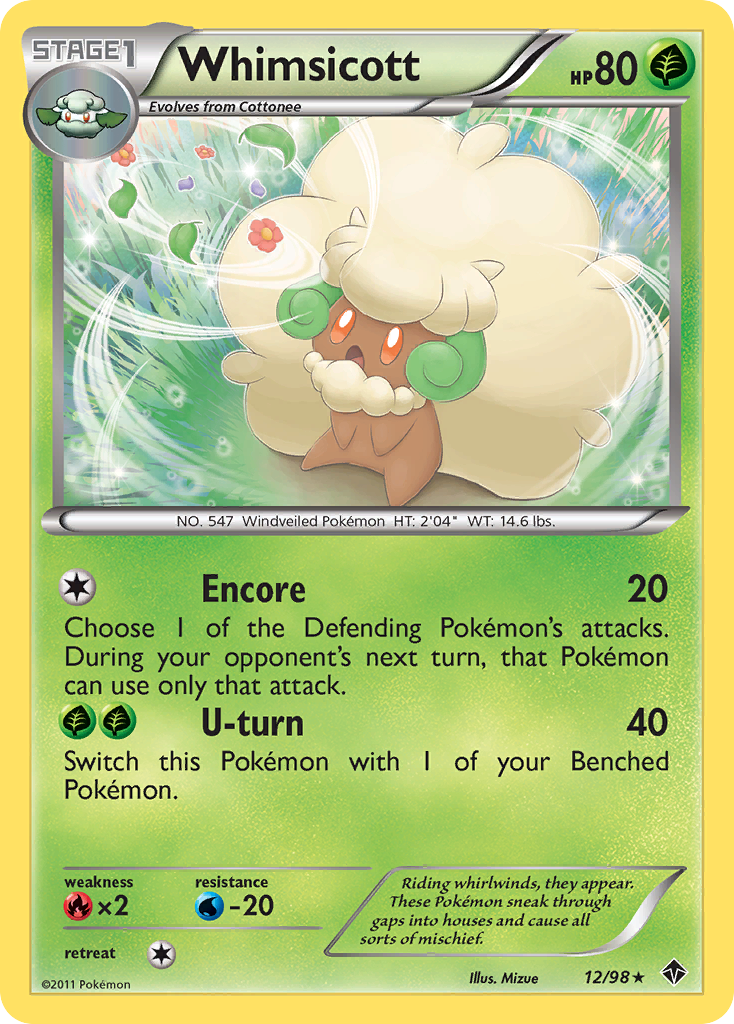 Whimsicott (12/98) [Black & White: Emerging Powers] | Game Haven TX