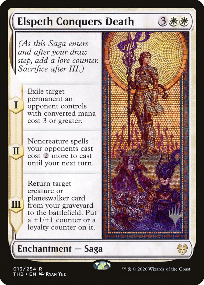 Elspeth Conquers Death (Promo Pack) [Theros Beyond Death Promos] | Game Haven TX