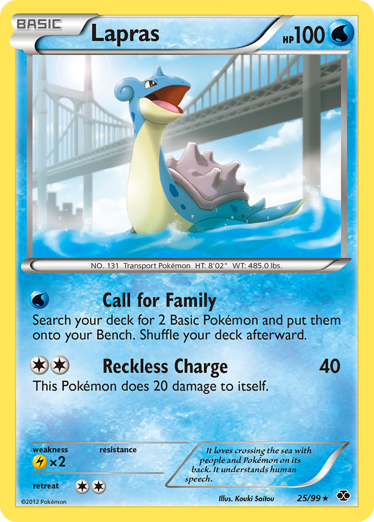 Lapras (25/99) [Black & White: Next Destinies] | Game Haven TX