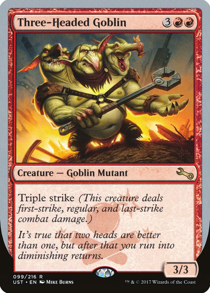 Three-Headed Goblin [Unstable] | Game Haven TX