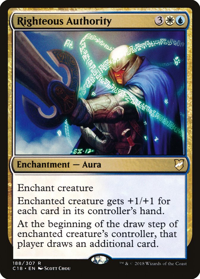 Righteous Authority [Commander 2018] | Game Haven TX