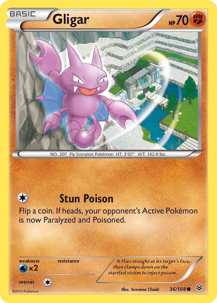 Gligar (36/108) [XY: Roaring Skies] | Game Haven TX